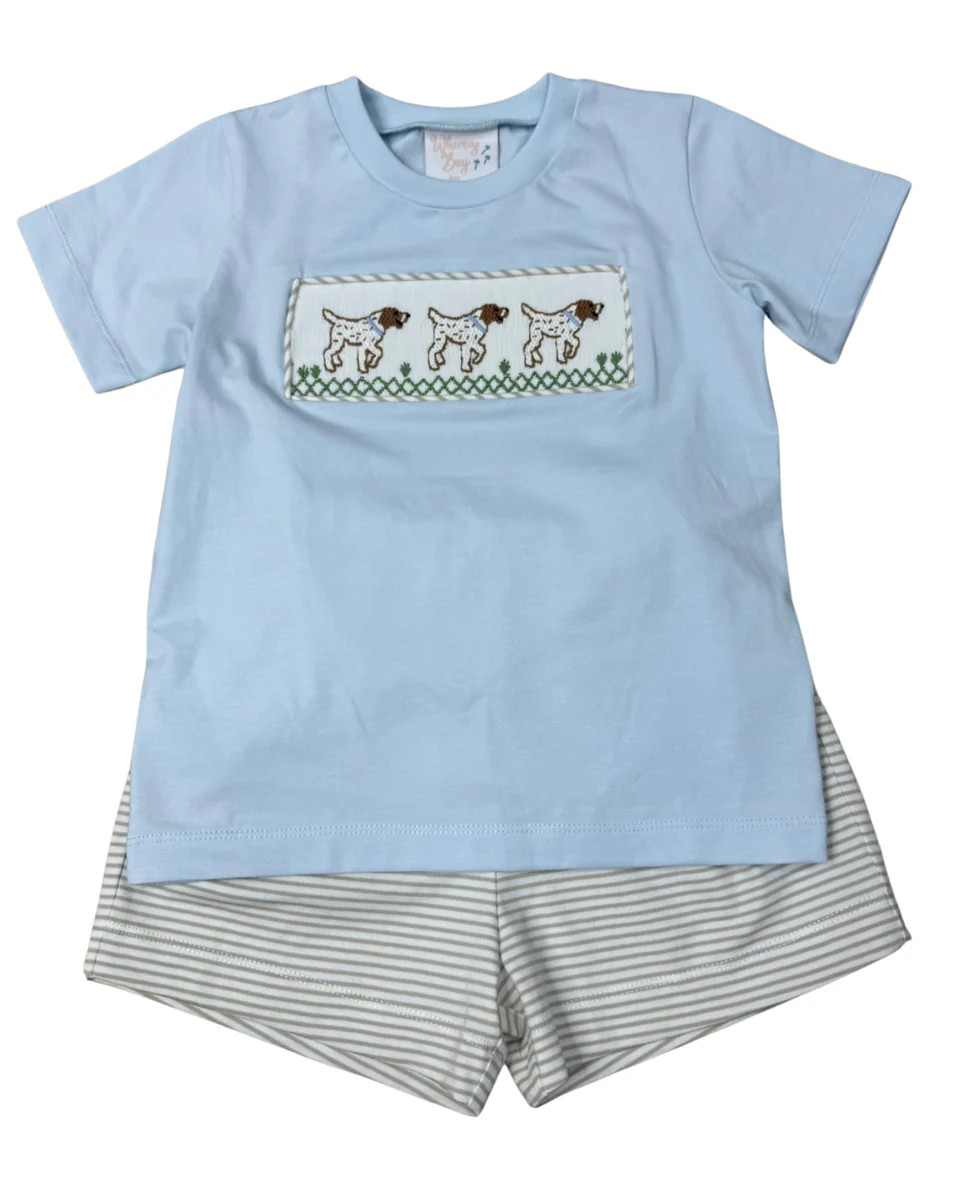 Pointer Smocked Short Set | Persnickety