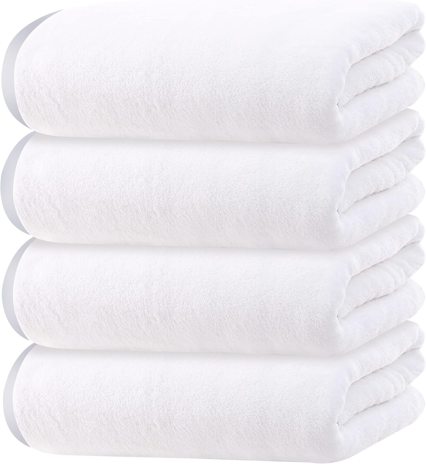Microfiber 4 Pack Bath Towel Set, Lightweight and Quick Drying, Ultra Soft Highly Absorbent Towel... | Amazon (US)