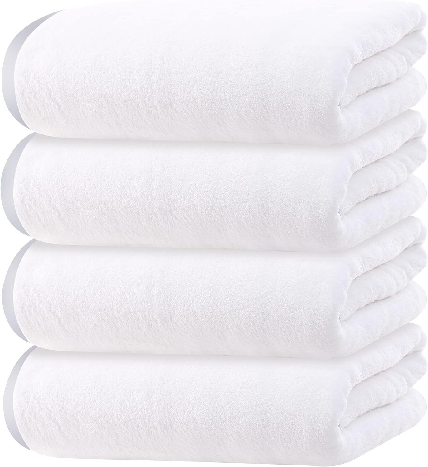 Cosy Family Microfiber 4 Pack Bath Towel Set, Lightweight and Quick Drying, Ultra Soft Highly Abs... | Amazon (US)
