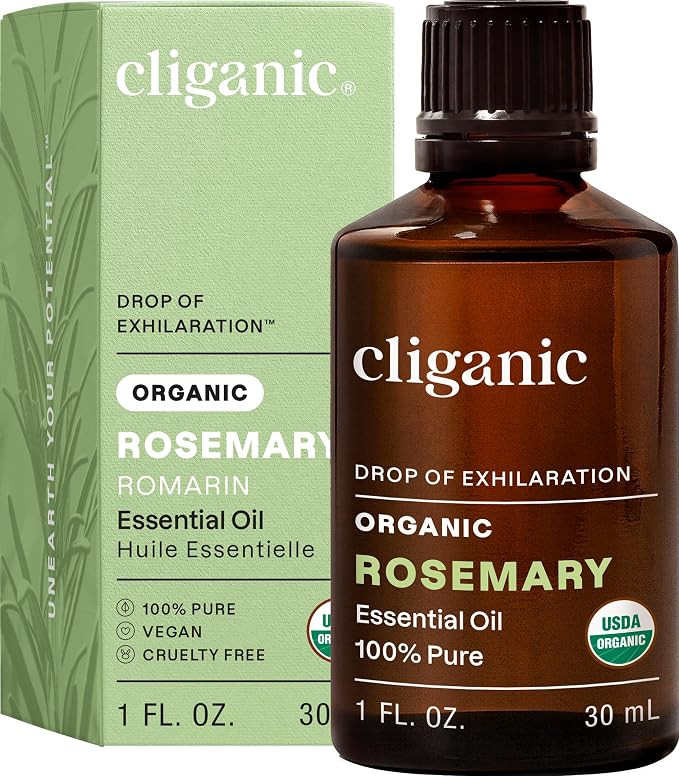 Cliganic Organic Rosemary Essential Oil, 1oz - 100% Pure Natural Undiluted, for Aromatherapy | No... | Amazon (US)