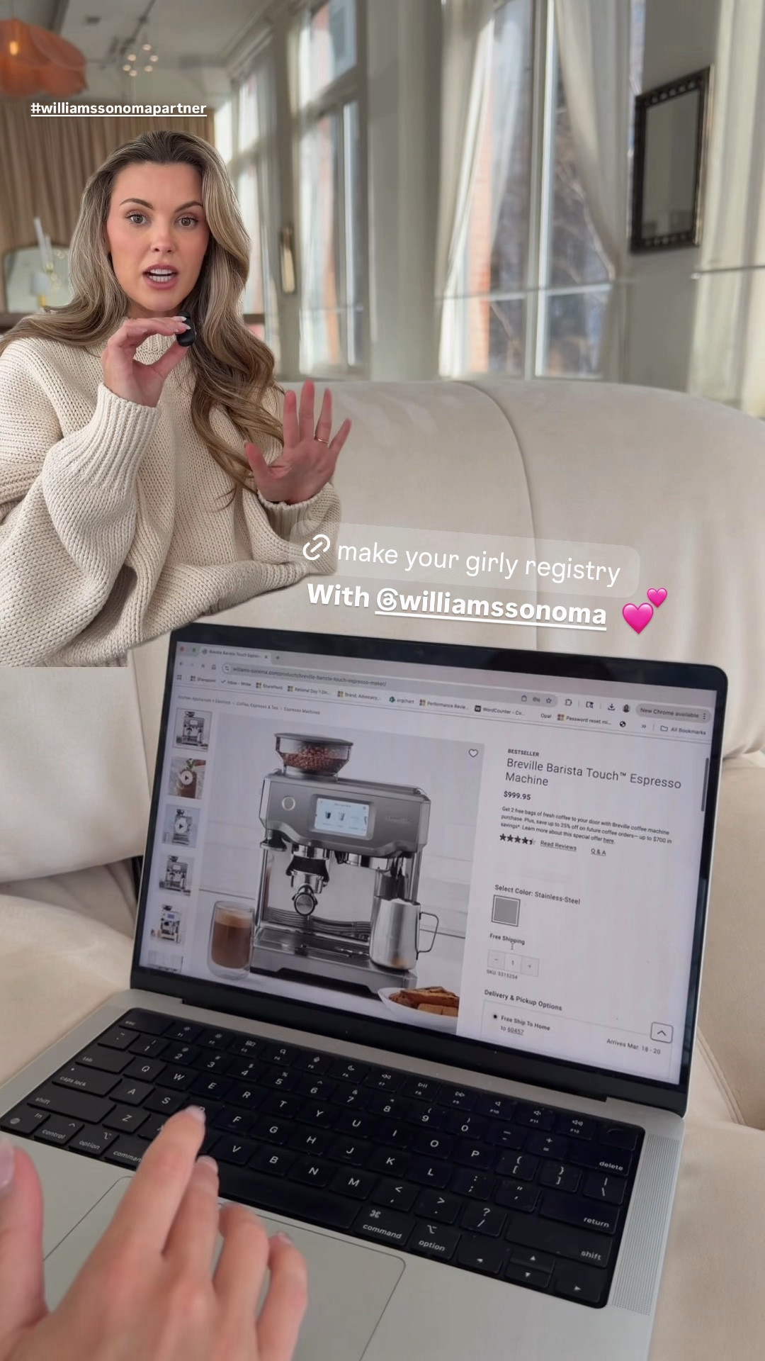 Make your own @williamssonoma wedding registry today!! #ad #williamssonomapartner #paidlink #wedding #bride #weddingregistry 