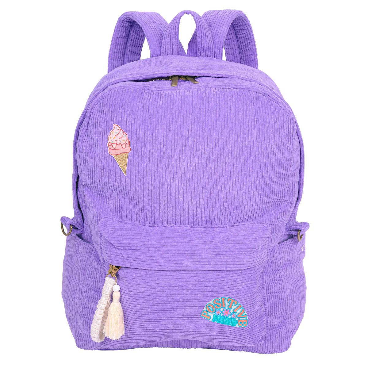 Billie Corduroy Backpack Periwinkle | Fashion Angels