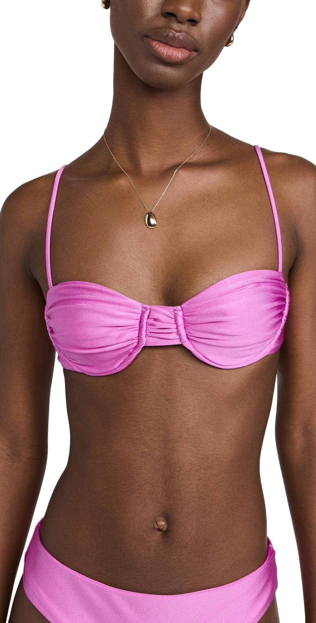 JADE Swim Mia Top Orchid Sheen L | Shopbop