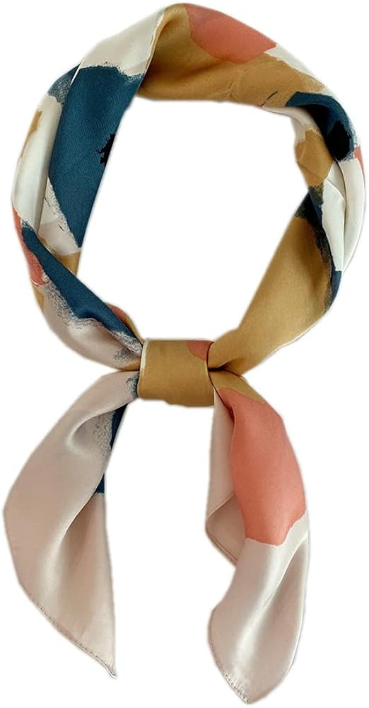Livrerpi Silk Feeling Head Scarf Fashion Satin Hair Scarf Square Long Scarves for Women Gifts | Amazon (US)