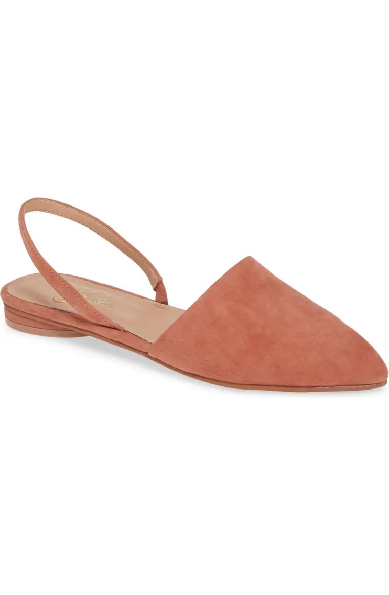 Cab Pointy Toe Slingback Flat | Nordstrom