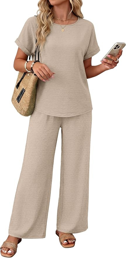 XIEERDUO Summer Sets For Women 2 Piece Sets Matching Set Women Clothing Lounge Set Beach Vacation... | Amazon (US)