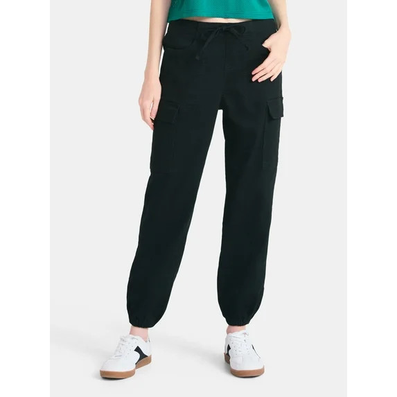 No Boundaries Cargo Joggers, 28'' Inseam, Women's - Walmart.com | Walmart (US)