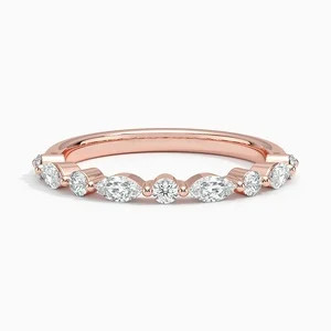 14K Rose Gold Versailles Half-Coverage Diamond Ring (3/8 ct. tw.) | Brilliant Earth