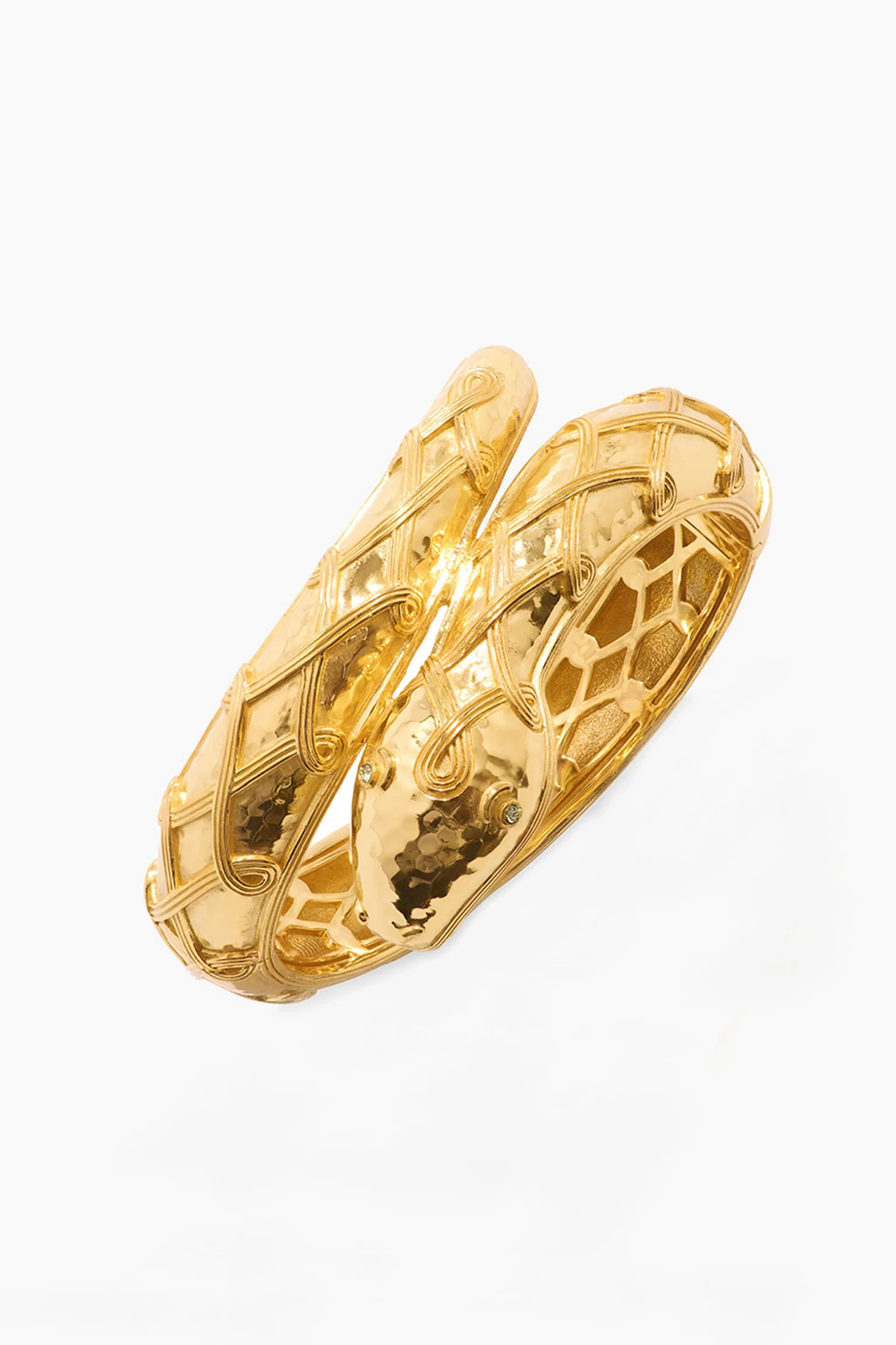 Earth Goddess Serpentina Hinged Bangle | Tuckernuck (US)