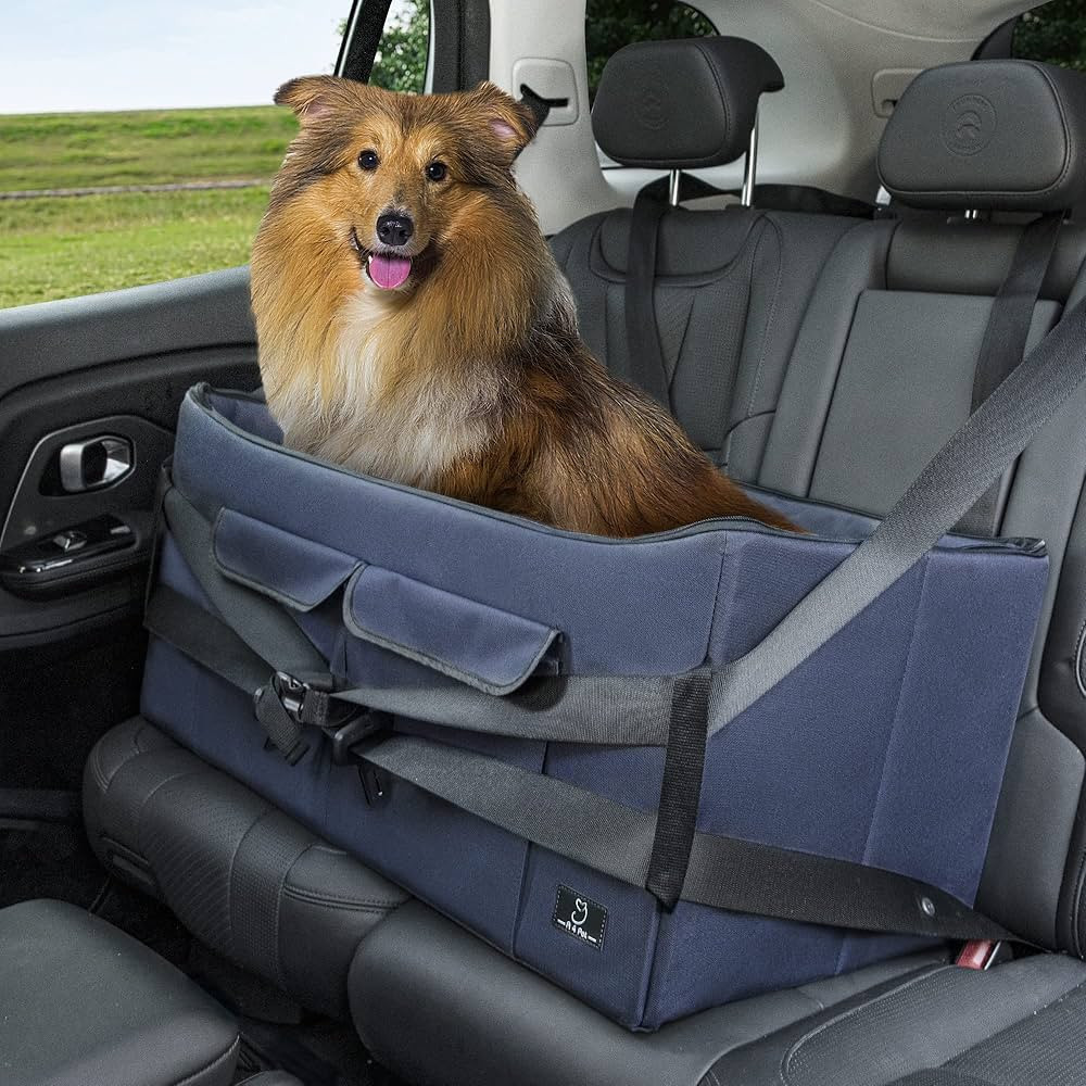 A4Pet Pet Dog Car Seat for Medium Dogs Large Dogs, 30 Inch Dog Booster Seat for Car with 2 Safety... | Amazon (US)