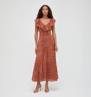 The Milani Dress -  Cypress Paisley Cypress Paisley / S | Hill House Home US