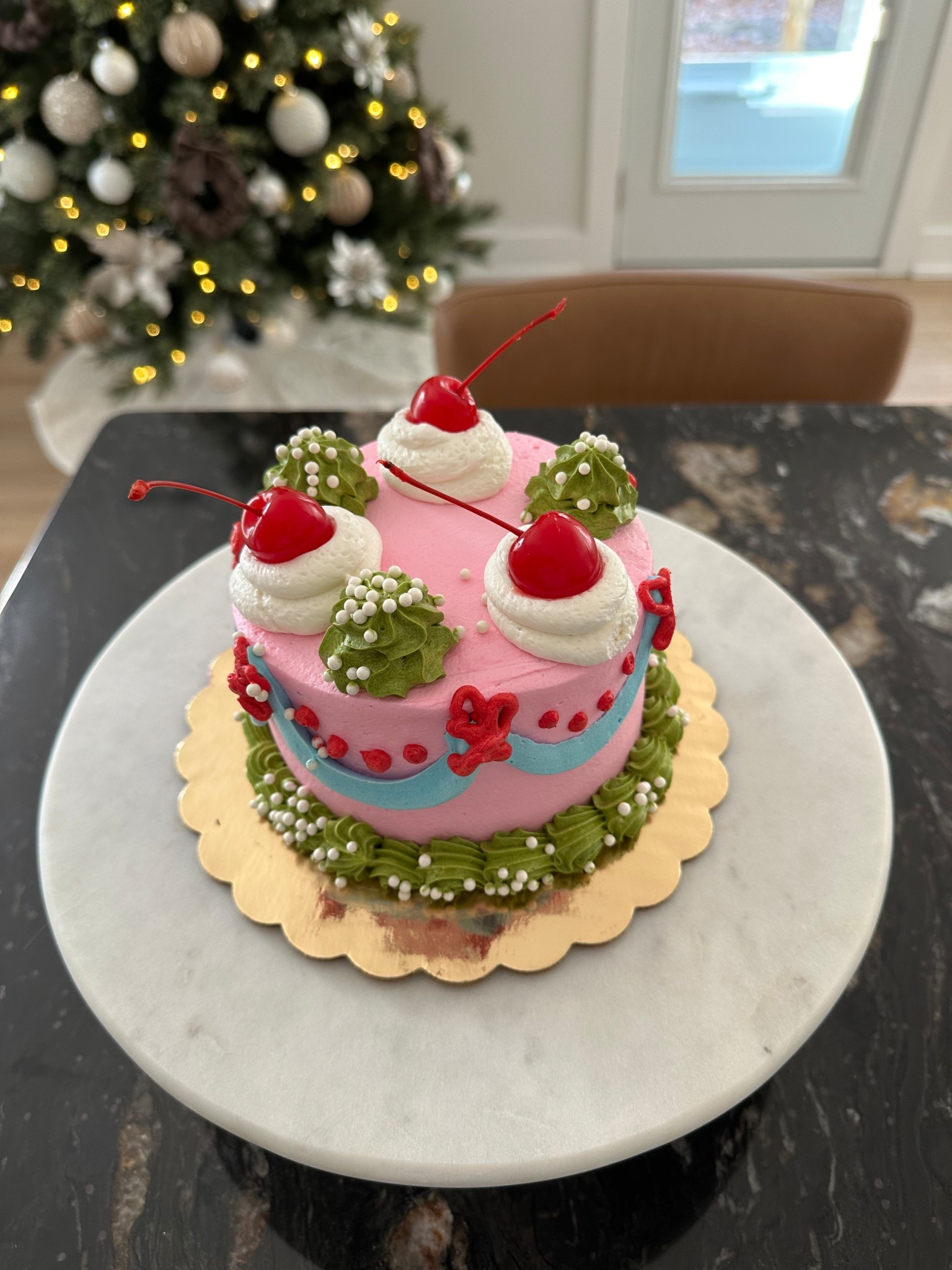 If you need a holiday party cake or if you have a Christmas birthday - this Merry Birthday cake from Publix is so cute!! Requires a 24 hour order notice through the bakery and you order online 

I have had this Marble and Wood Cake Stand - Threshold from Target for years and it’s held up extremely well 

#LTKSeasonal #LTKfoodie #LTKHoliday
