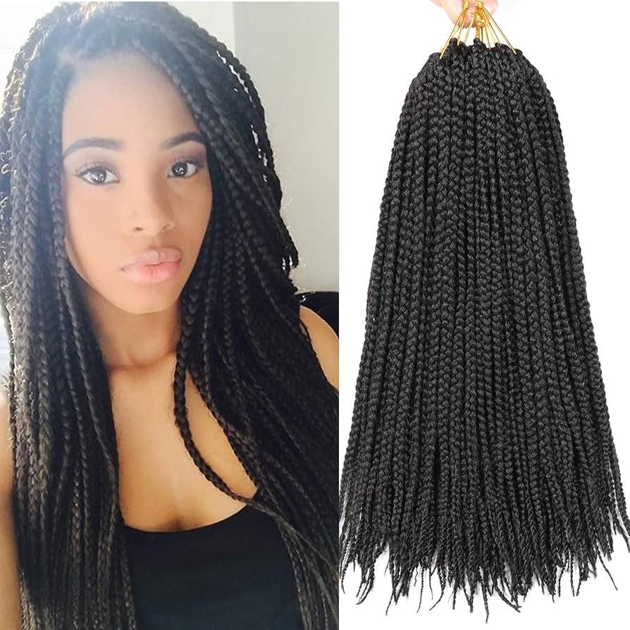 7 Packs Goddess Box Braids Crochet Hair 18 Inch Prelooped Crochet Box Braids Crochet Hair for Bla... | Amazon (US)