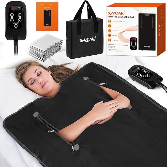 Sauna Blanket, Sauna, Portable Sauna for Home, 86-158℉, 20-60 Minutes Timer, 6 ft x 2.62 ft | Amazon (US)