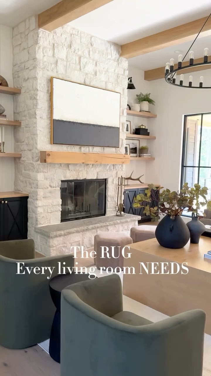 Every living room needs a jute rug.  They are durable, easy to maintain, and have a versatile look that can work in many spaces.  This Hart rug by @revival is an elegant and flexible flatweave of all-natural jute, which looks as good alone as it does layered underneath another rug. 

Rug shown: Hart light in size 10x14. 

Comment LINK and head to your inbox to a 🔗 to my favorite jute rug as well as a discount code for our followers. 

#modernfarmhouse #moderntransitionaldesign #interiordesign #customhome #homedecor #swpurewhite #juterug #revivalrugs #revivalpartner #livingroomdesign #decortips #hartjuterug @revival