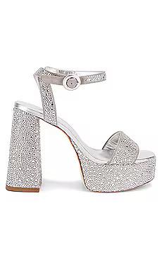 Larroude Dolly Crystal Platform in Gray & Crystal from Revolve.com | Revolve Clothing (Global)