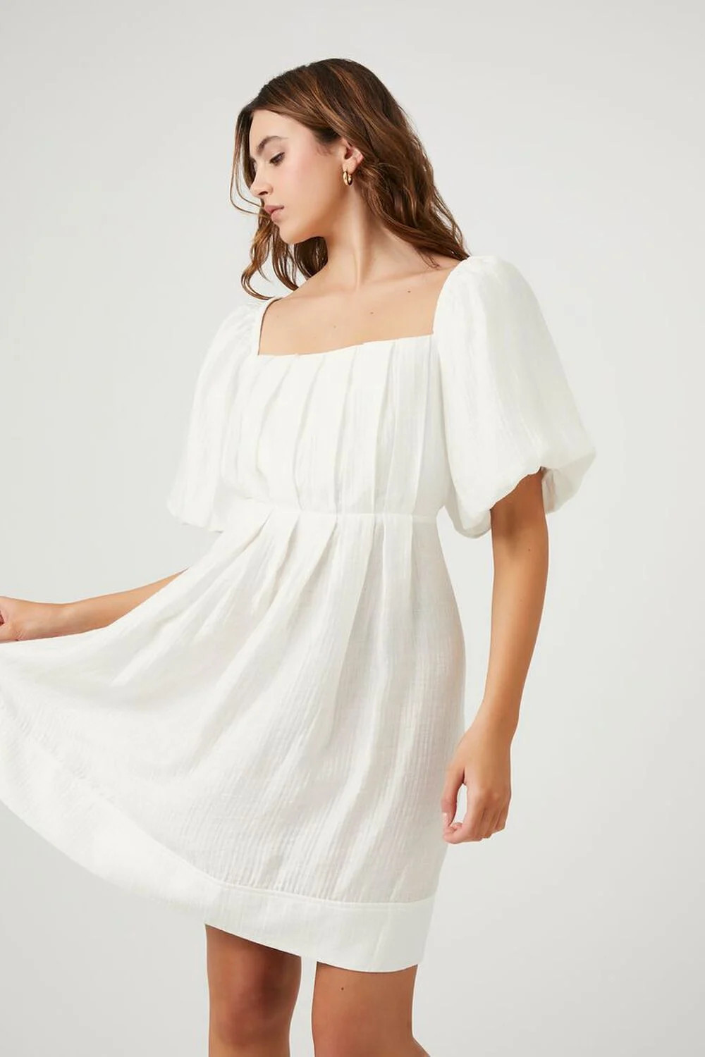 Pleated Tie-Back Babydoll Dress | Forever 21 (US)
