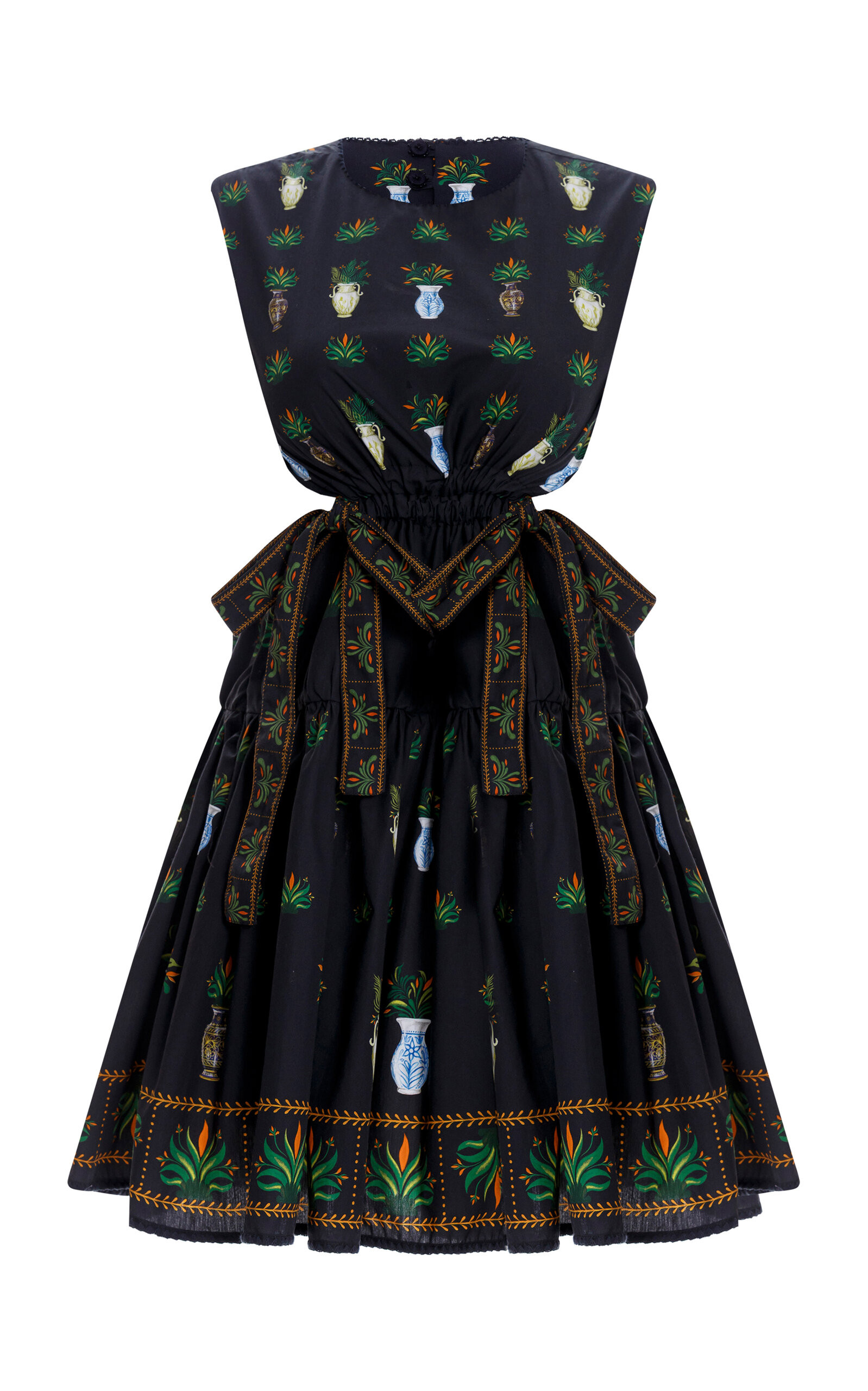 Sucré Anfora Printed Cotton Mini Dress | Moda Operandi (Global)