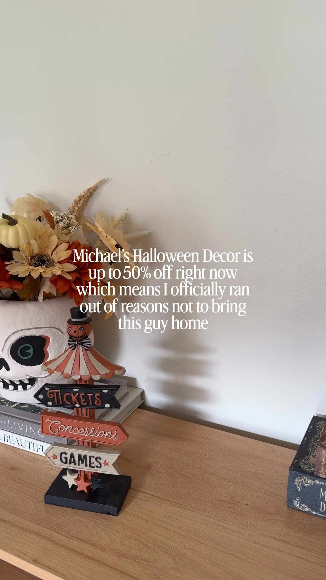 If you’ve been waiting on decorating your house for Halloween, it’s time to act because @Michaels Halloween decor is now up to 50%! They have so many unique collections to tailor to any vibe you’re going for, from witchy and spooky to vintage carnival, which is where I found this amazing gumball machine! It’s been eyeing me for weeks but at 50% off I simply ran out of reasons not to buy it! I filled it with a variety of candy corn treats so it could serve as a fun self-serve candy station for an upcoming Halloween party I’m hosting. 

Hurry to Michaels to check out all their spooky offerings and be sure to share how you #makeitwithmichaels! 

#michaelsmakers #everythingtocreateanything