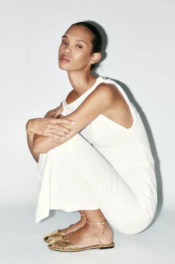 METALLIC STRAPPY FISHERMAN SANDALS | Zara US