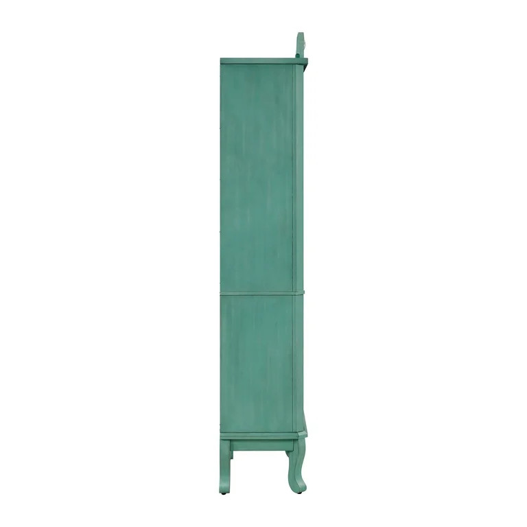 The Pioneer Woman Helen Bookcase Made With Solid Wood Frame, Teal | Walmart (US)