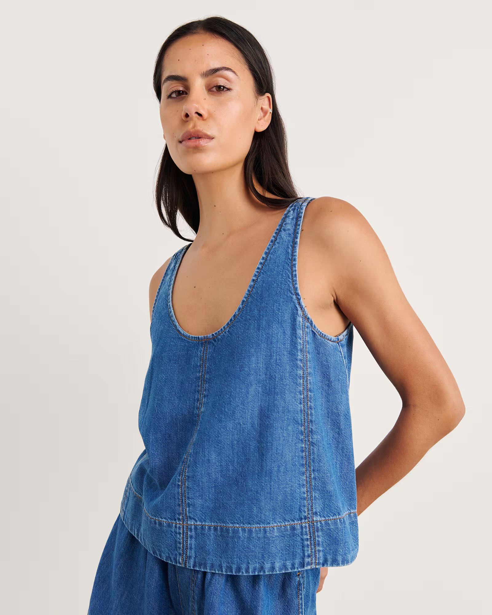 Loe Denim Scoop Tank | JAG (Australia & New Zealand)