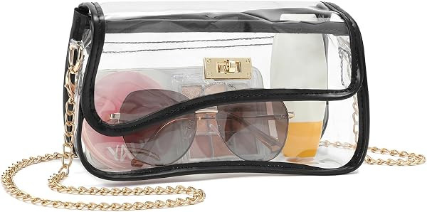 Clear Bag Stadium Event Concert Approved, Transparent Clear Crossbody Purse Shoulder Bag for Wome... | Amazon (US)