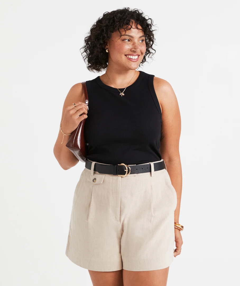 AUSTRALIAN COTTON FITTED RIB TANK | Sportsgirl