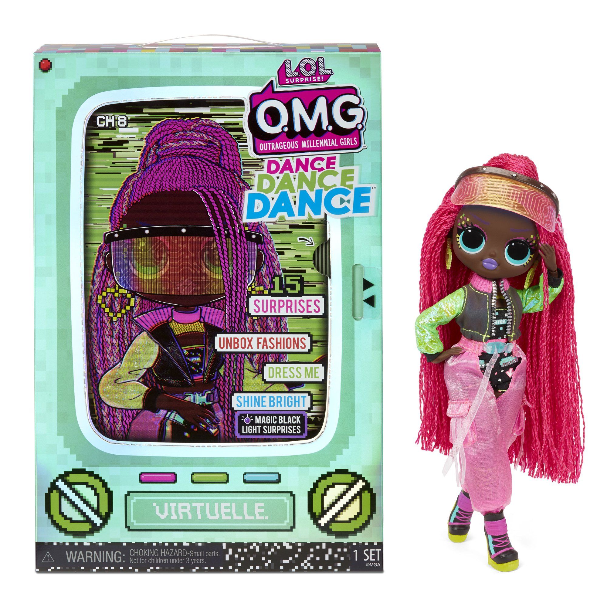 LOL Surprise OMG Dance Dance Dance Virtuelle Fashion Doll with 15 Surprises Including Magic Black... | Walmart (US)
