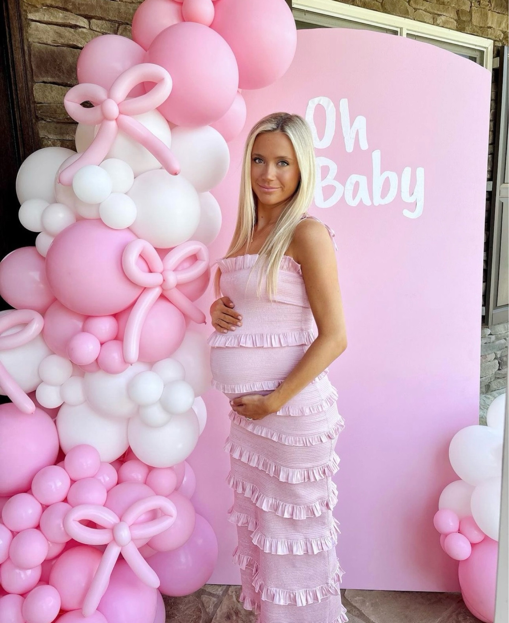 Baby shower dress🎀💕 #babyshower #babygirl 