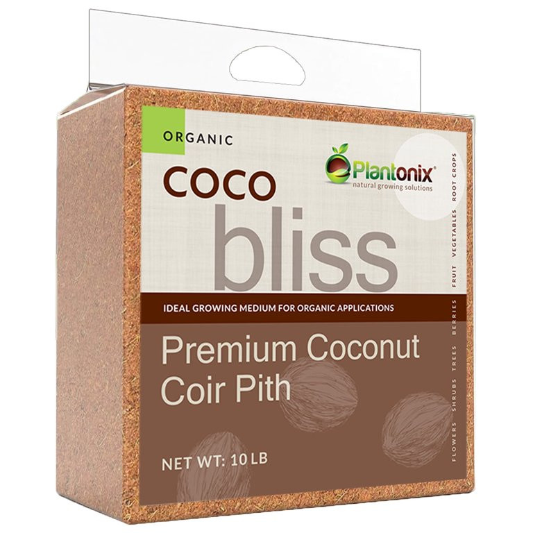 Plantonix Coco Bliss Premium Soil Amendment & Growing Medium Block - 10 lb | Walmart (US)