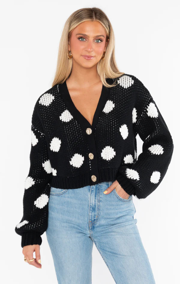 Clemmie Cardi ~ Polka Dot Knit | Show Me Your Mumu
