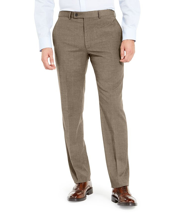 Men's Wool Blend Classic-Fit UltraFlex Stretch Dress Pants | Macys (US)