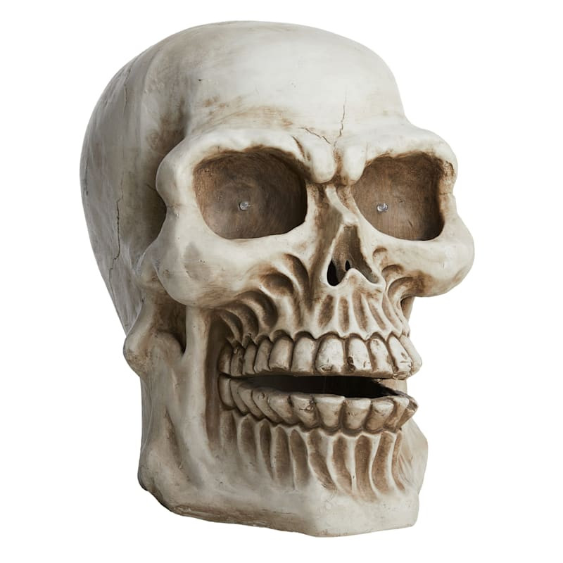 Giant Skull with LED Eyes, 25" | At Home