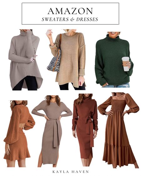 Amazon sweaters and sweater dresses for holiday outfit ideas!

#amazon #sweater #holidaydress #winteroutfit #thanksgivingoutfit

#LTKHoliday #LTKGiftGuide #LTKstyletip