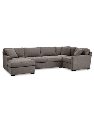 Furniture Radley 4-Pc. Fabric Chaise Sectional Sofa with Corner Piece, Created for Macy's - Macy'... | Macys (US)