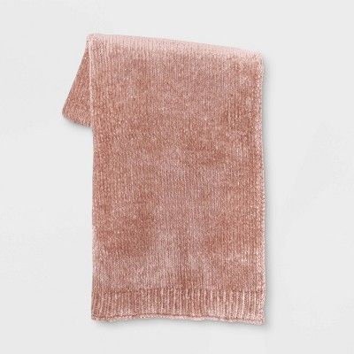 Shine Chenille Throw Blanket Blush - Project 62™ | Target