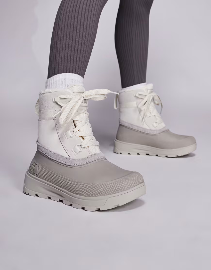 The North Face Shellista V lace waterproof boots in white | ASOS (Global)