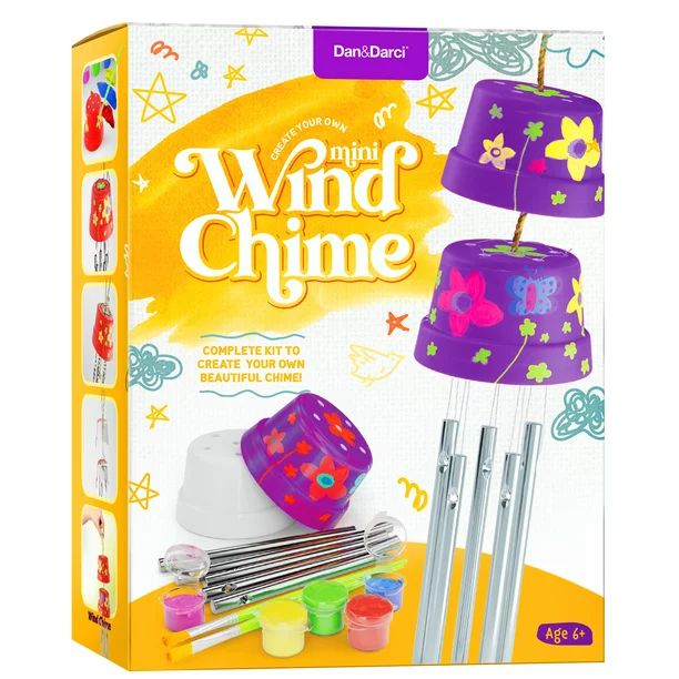 Create & Paint a Mini Wind Chime Making Kit - Arts and Crafts Gift for Girls & Boys Ages 4 5 6 7 ... | Walmart (US)
