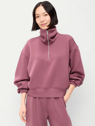 Bounce Fleece Half-Zip Pullover Sweatshirt | Old Navy (US)