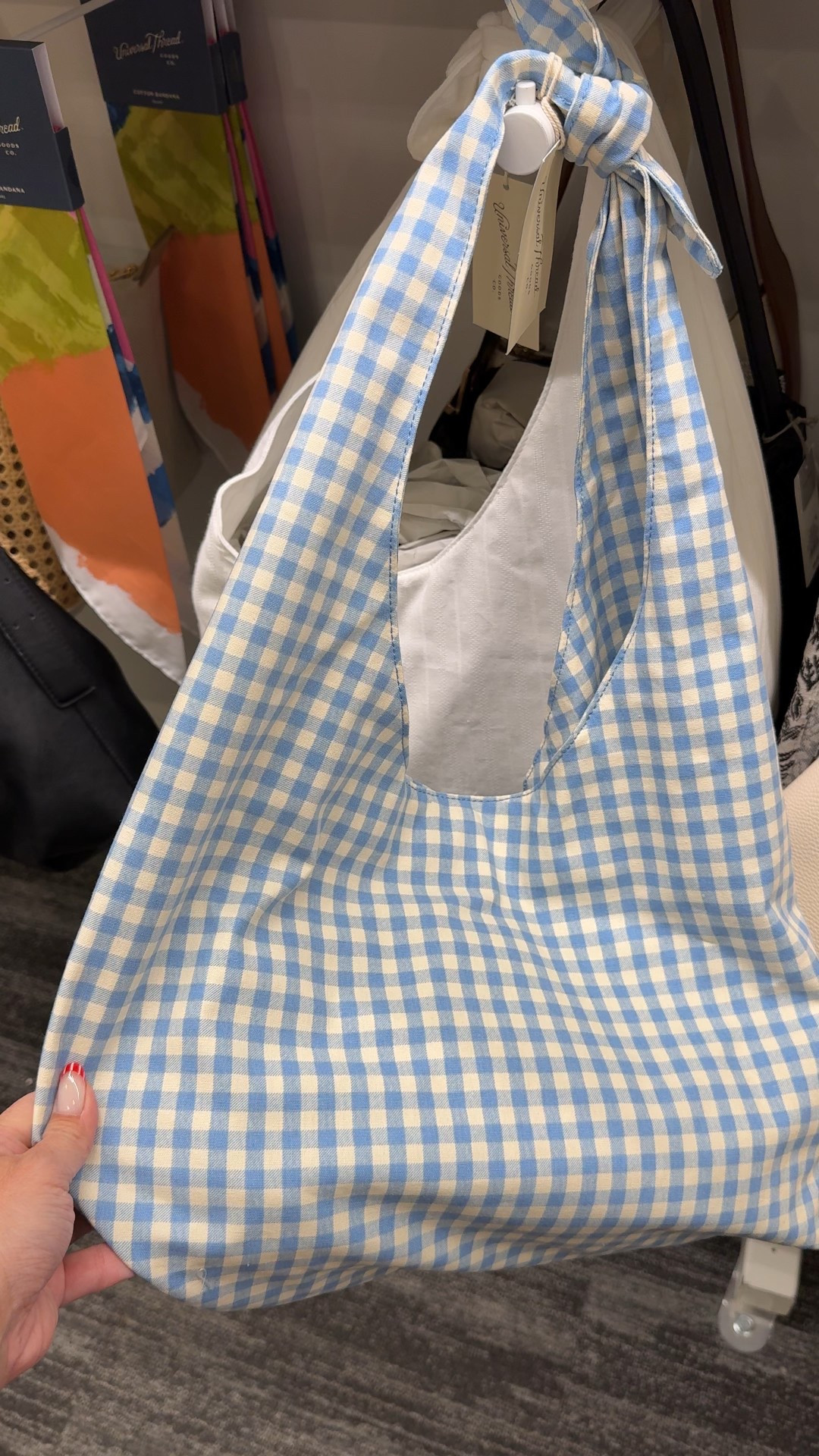 The cutest gingham summer bag 🎀 

#LTKFindsUnder50 #LTKTravel #LTKSeasonal