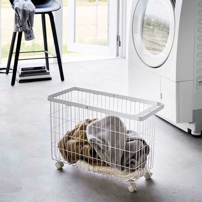 Yamazaki Rolling Wire Basket | West Elm (US)