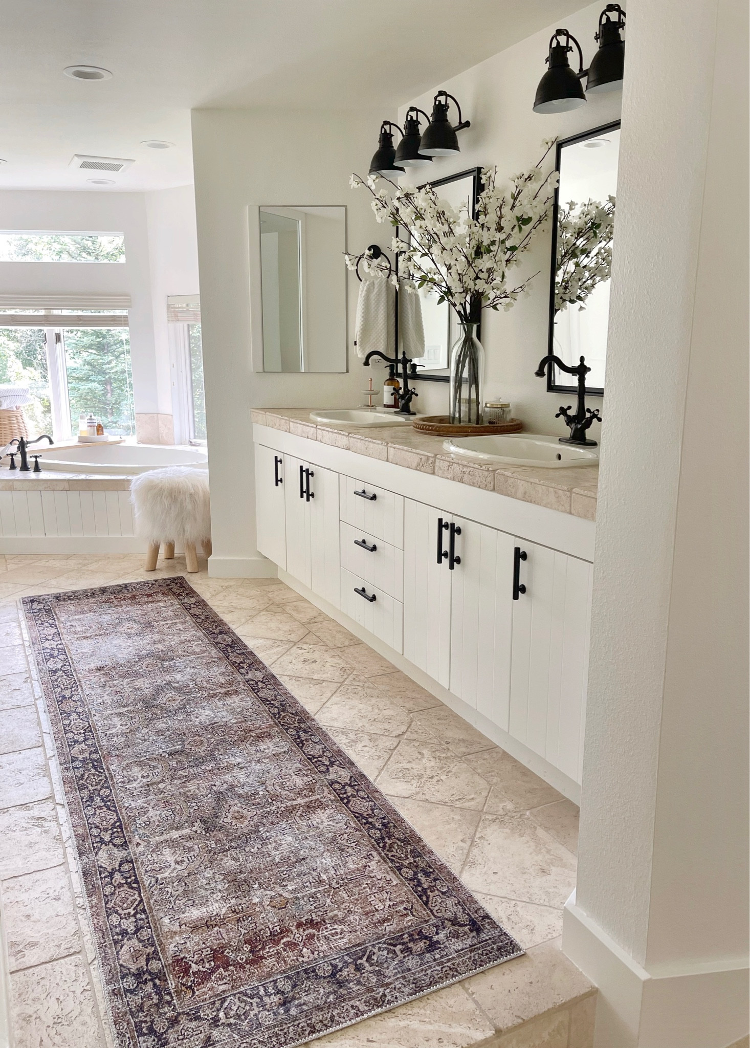 HOME \ new Amazon find runner for my bathroom! Love the moody colors it brings into my neutral space. It will be on sale for prime day!

Rug
Decor 

#LTKunder100 #LTKxPrimeDay #LTKhome