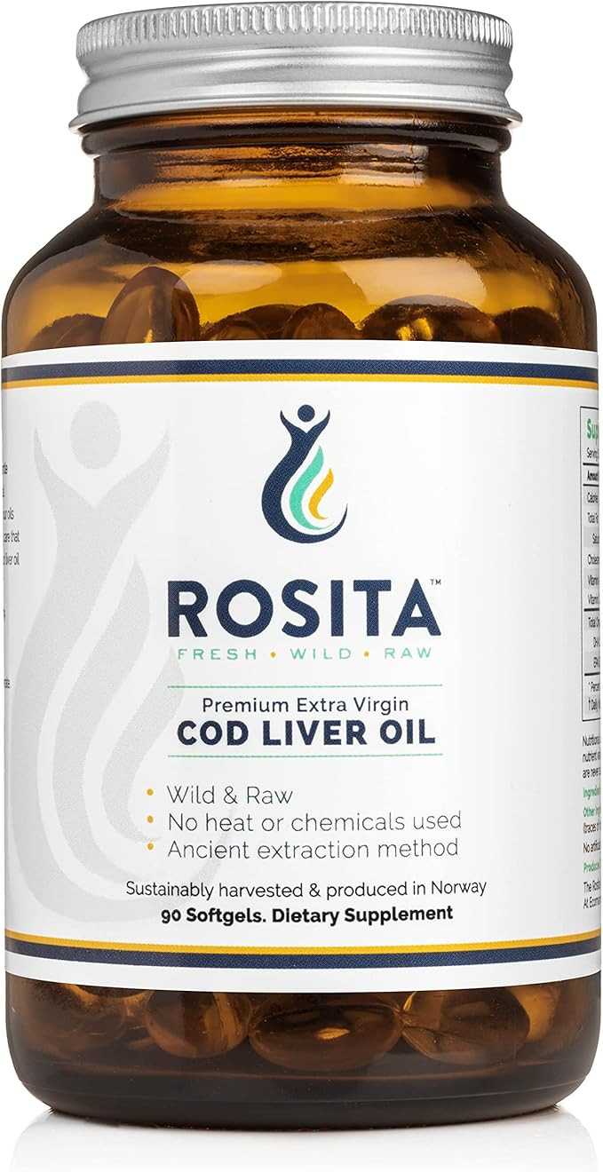 Rosita Extra Virgin Cod Liver Oil Softgels | Amazon (US)