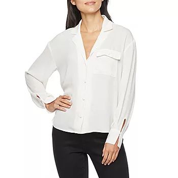 Worthington Womens Long Sleeve Regular Fit Button-Down Shirt | JCPenney