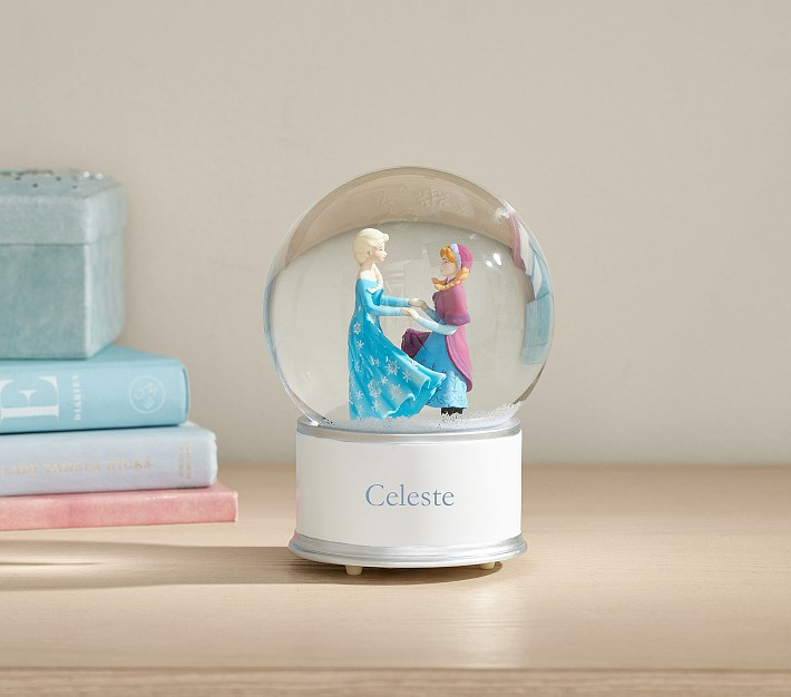Disney's Frozen Anna And Elsa Musical Snow Globe | Pottery Barn Kids
