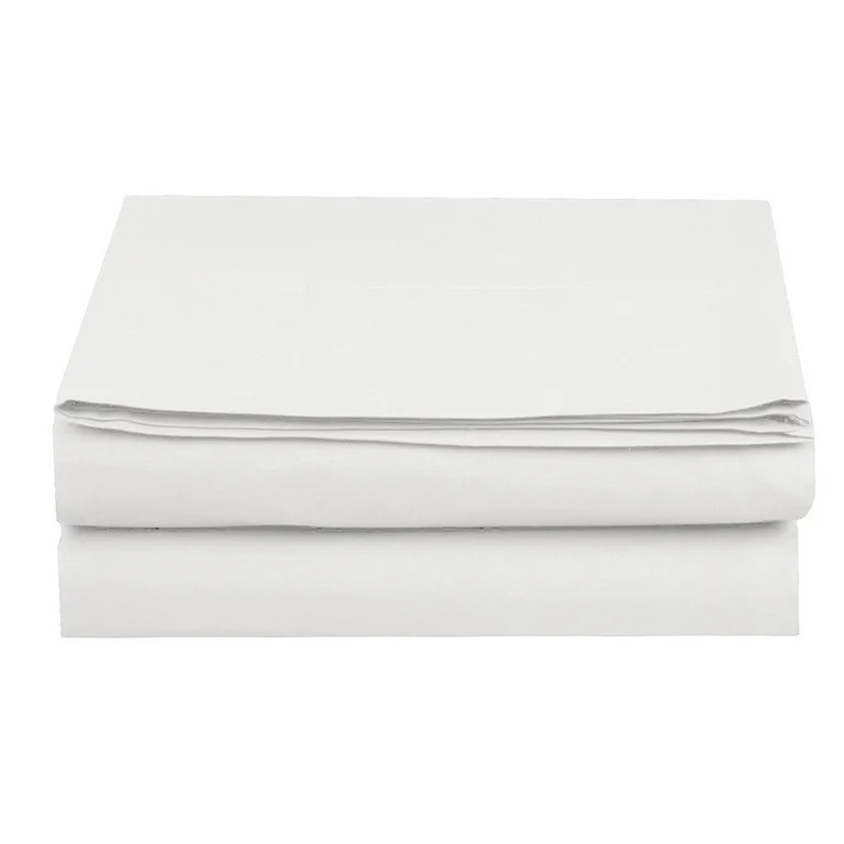 Set of 2 Extra-Long Flat Sheet, Twin/Twin XL Size, White | Walmart (US)