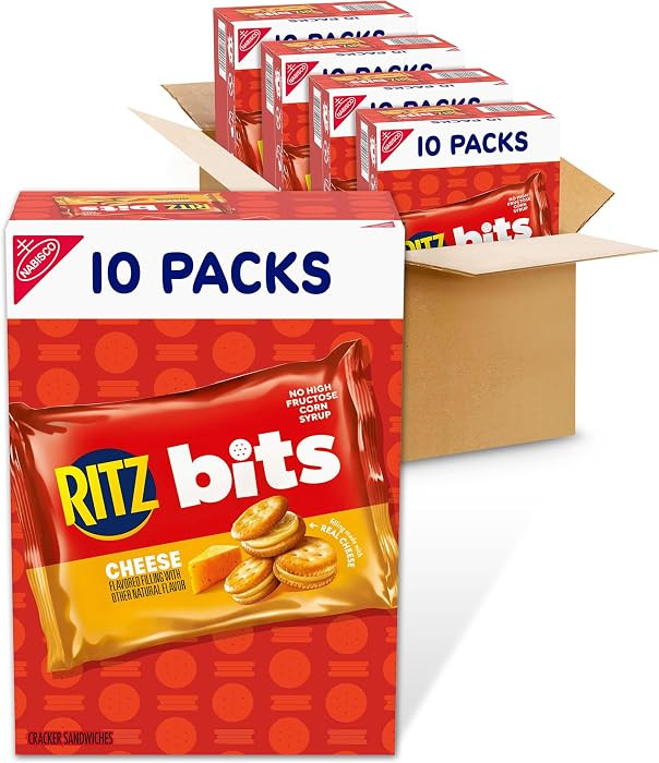 RITZ Bits Cheese Sandwich Crackers, 40 Snack Packs | Amazon (US)