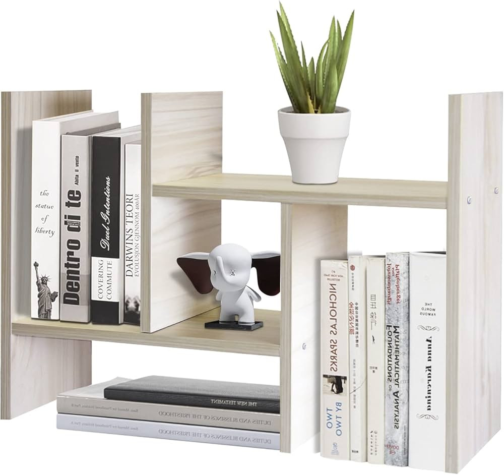 TY ARTS & CULTURE - Expandable Wood Desktop Storage Organizer Multipurpose Desk Bookshelf Display... | Amazon (US)