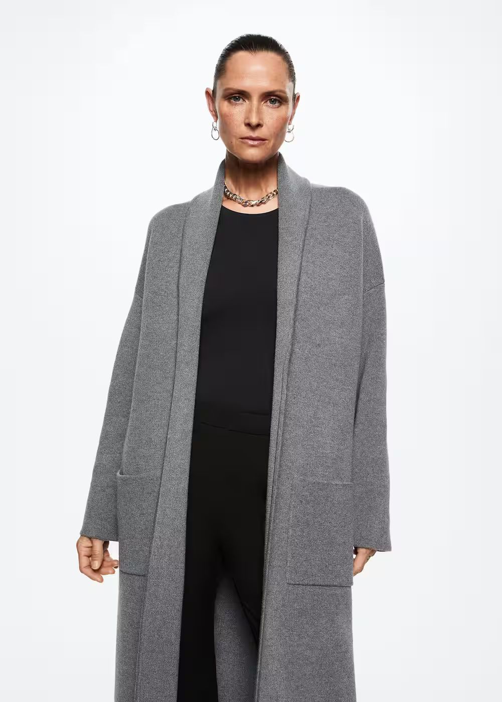 Oversized coat with pockets -  Women | Mango USA | MANGO (US)